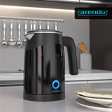 Arendo 0.5l Edelstahl Wasserkocher mit Temperatureinstellung im Doppelwand-Design - 0,5l Wasser-Füllmenge - 5 Temperaturstufen einstellbar - Single Teekocher - Warmhaltefunktion - Energiesparend